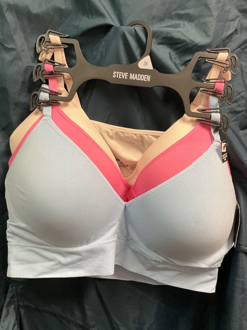 New Steve Madden set of 3 Bras Size 3X